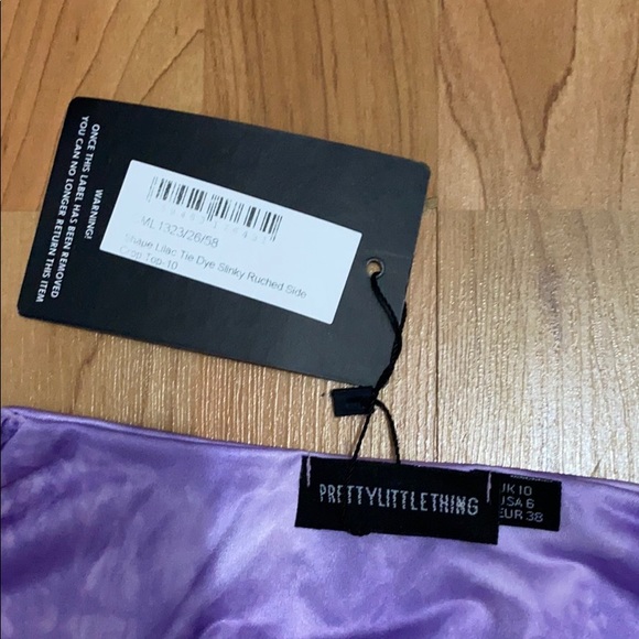 Purple cropped scrunched tank - Picture 2 of 2